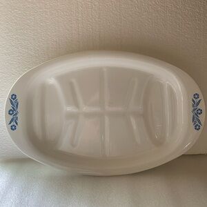 Corningware White Divided Platter